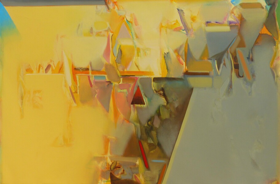 Untitled 4, Shrikant Kadam, 48x72 inch, Acrylic on Canvas, Rs. 485000